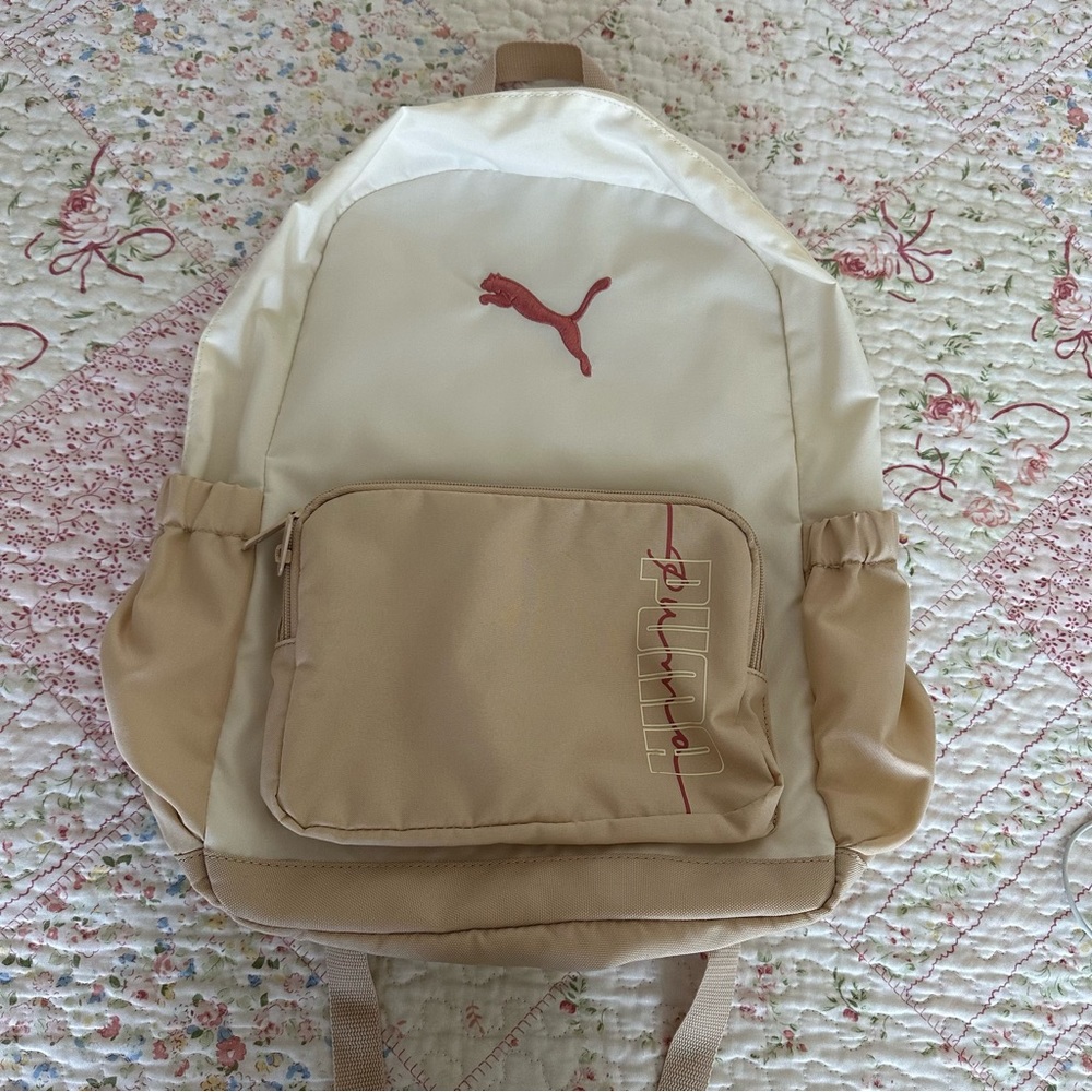 Puma Beige Back Pack - Picture 2 of 8